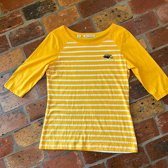 Cutter & Buck USM striped jersey top szM - Picture 1 of 6